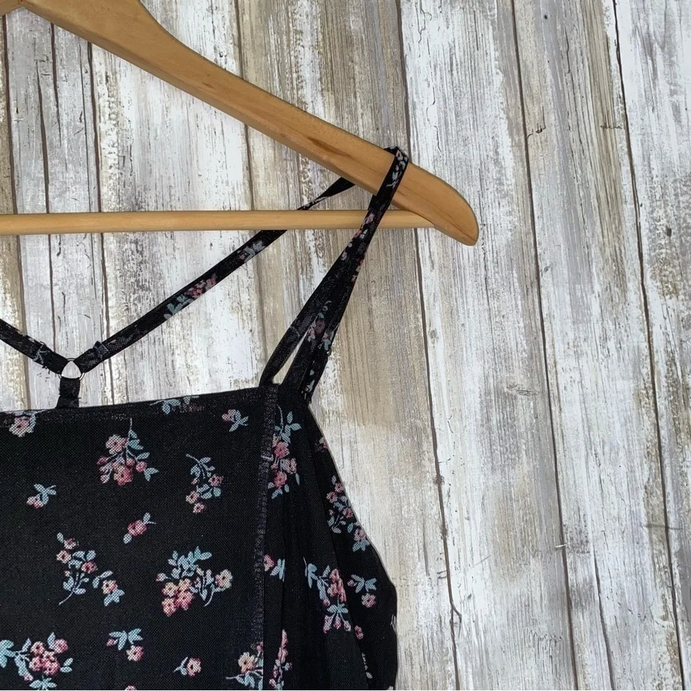 Xhilaration Black & Floral Romper - Picture 2 of 6